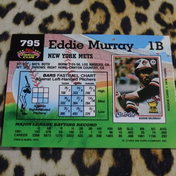 Eddie Murray #795 Baseball Card - Picture 2 of 2